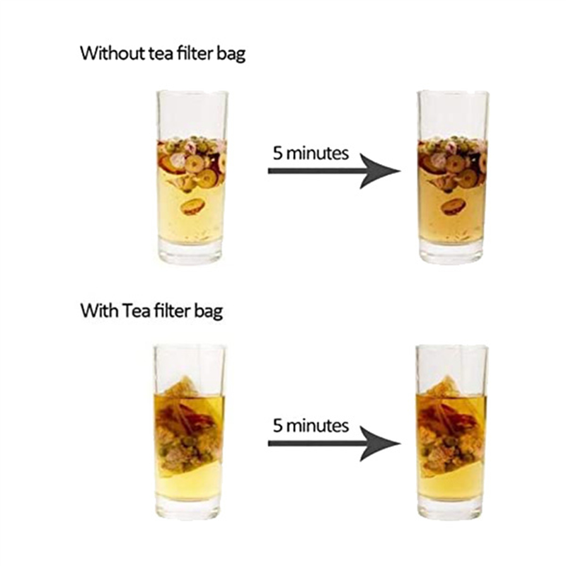 Coffee Tea And Leaf - AT19-6000 แพ็คถุงกรองชา,ถุงชากระดาษทิ้งพร้อมสายรัดสําหรับชาใบหลวม,กาแฟ (สีธรรมชาติ,2.75X1.97 นิ้ว)