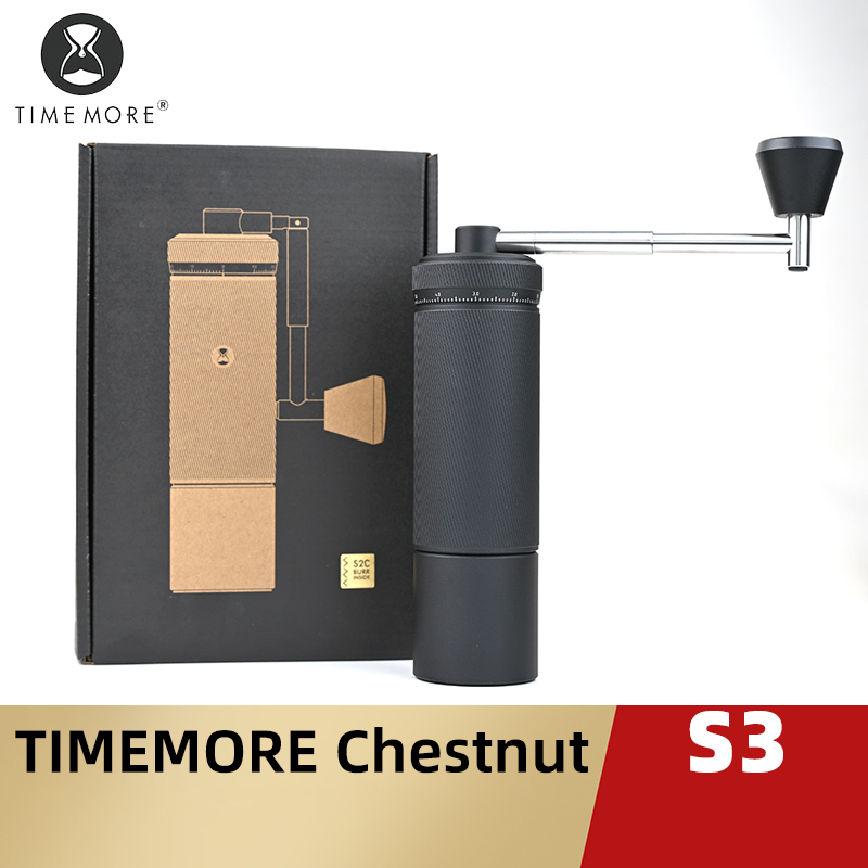 Burr Hand Grinder - TIMEMORE CHESTNUT S3 เครื่องบดกาแฟด้วยตนเองปรับภายนอก 0.015 มม./คลิก