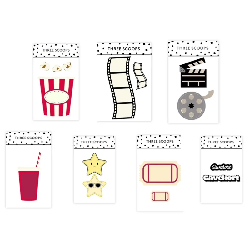 Coffee Tea Paper Cups - ถ้วยกาแฟ PopCorn ถ่ายภาพภาพยนตร์ Star ตัดโลหะตายซิลิโคนแสตมป์ Scrapbooking