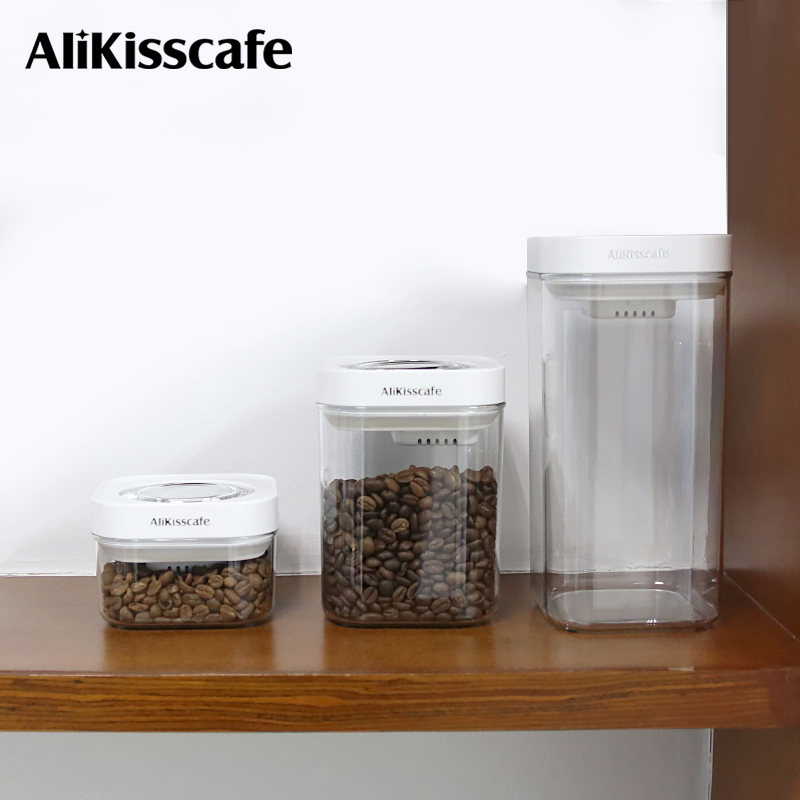 Coffee Tea Beans - AliKisscafe กาแฟ Bean คอนเทนเนอร์สูญญากาศปิดผนึกถัง Jar กระป๋องชา