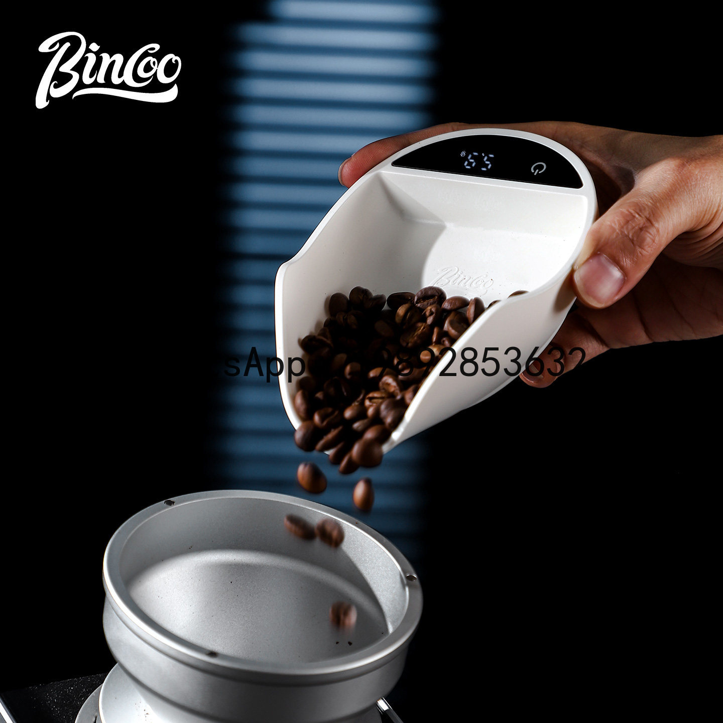 Coffee Tea Beans - เครื่องชั่งกาแฟอิเล็กทรอนิกส์ XL แบบจานรองเมล็ดกาแฟ สำหรับชงกาแฟแบบอิตาเลียน พร้อมจอแสดงผล ใช้ได้กับชา
