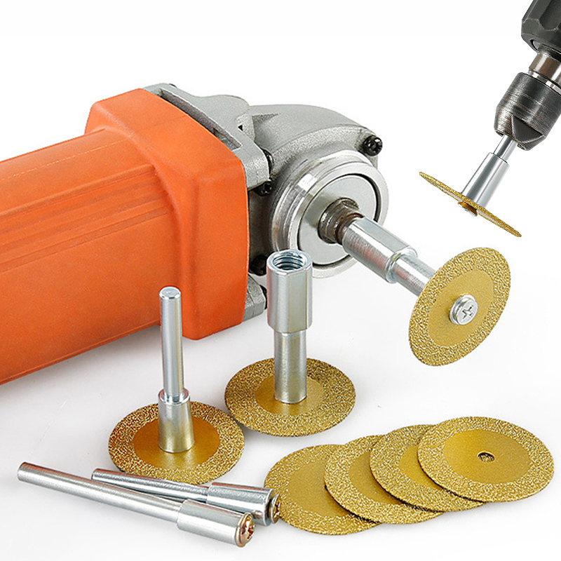 Burr Hand Grinder - ใบเลื่อยเพชรขนาด 40 มม. พร้อมแกนต่อ M10 สำหรับเครื่องเจียรไฟฟ้าและสว่านมือ