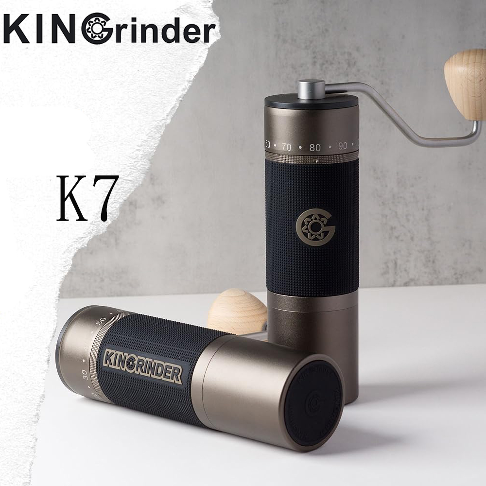 Burr Hand Grinder - เครื่องบดกาแฟมือหมุน Kingrinder K7 แบบพกพา ขนาด 48