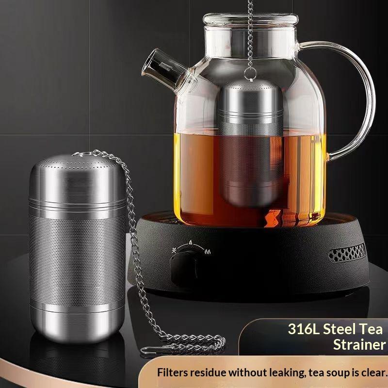 Coffee Tea And Leaf - ที่กรองชาแบบตาข่ายละเอียดสแตนเลส ใช้ซ้ำได้ สำหรับกรองเครื่องเทศ กาแฟ ใบชา อุปกรณ์ชงชาสำหรับใช้ในบ้าน