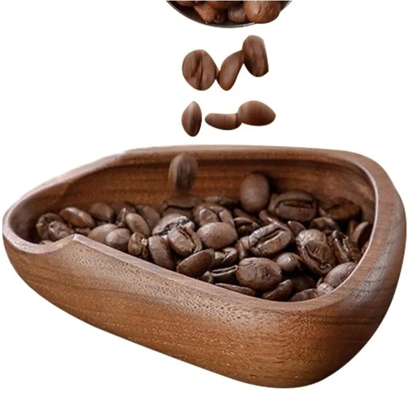 Coffee Tea Beans - เมล็ดกาแฟปริมาณถาดไม้วอลนัท Bean Shovel Scoops วัดชาแยกเรือ Espresso